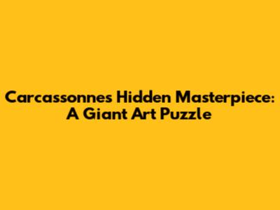 Carcassonne's Hidden Masterpiece: A Giant Art Puzzle