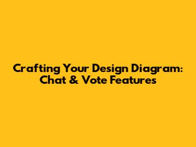 Crafting Your Design Diagram: Chat & Vote Features