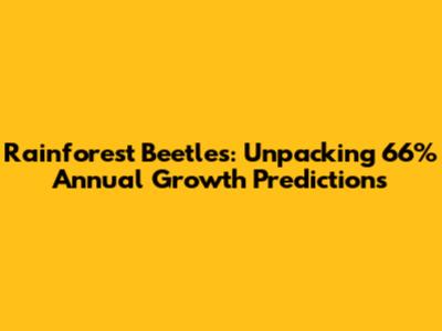 Rainforest Beetles: Unpacking 66% Annual Growth Predictions